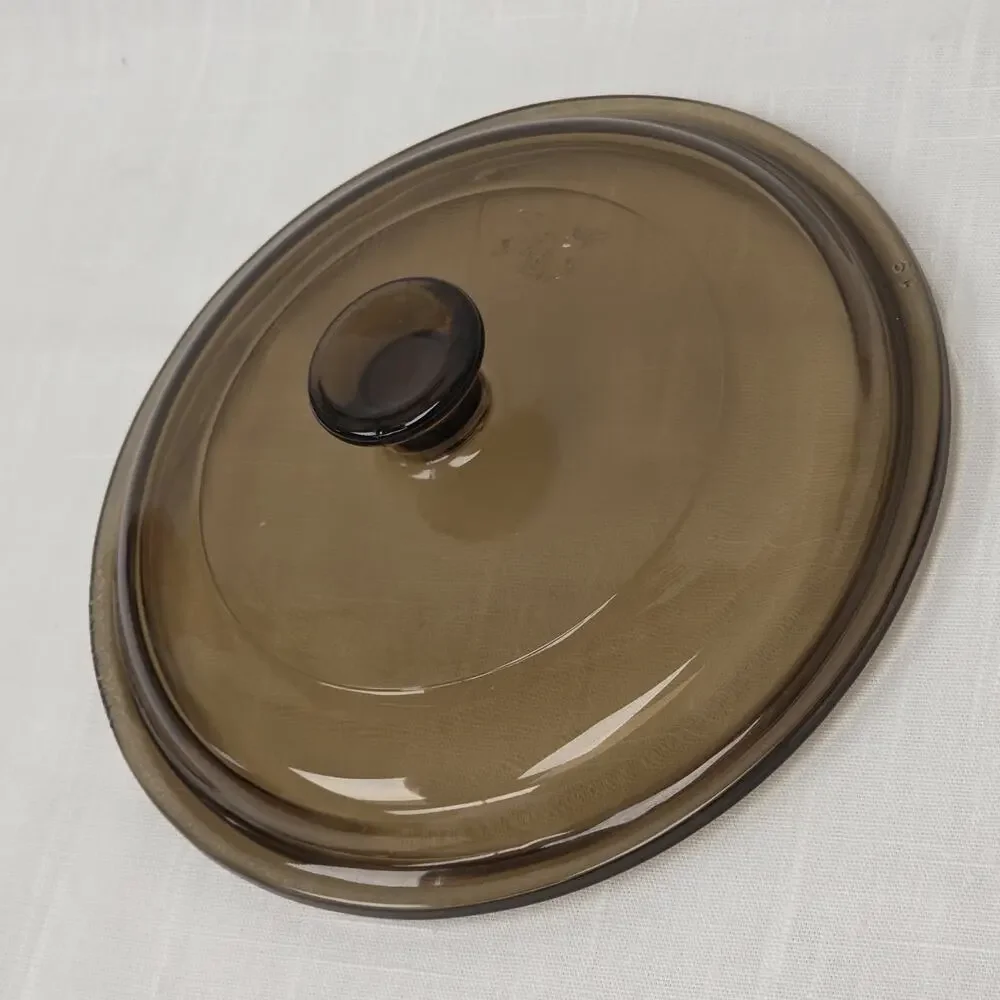 Pyrex P81C Amber Glass Replacement Lid 5.5